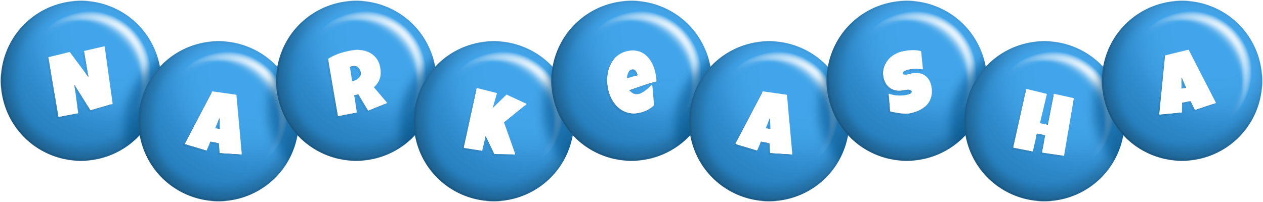 Narkeasha candy-blue logo