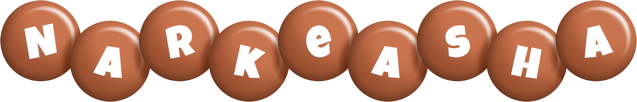 Narkeasha candy-brown logo