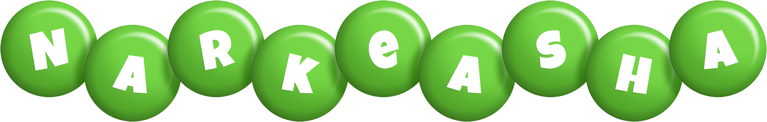 Narkeasha candy-green logo