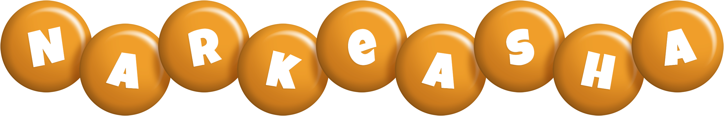 Narkeasha candy-orange logo