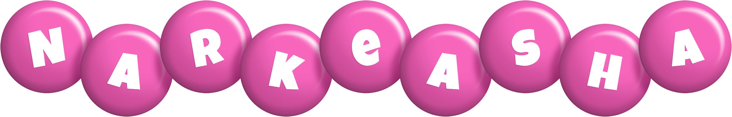 Narkeasha candy-pink logo