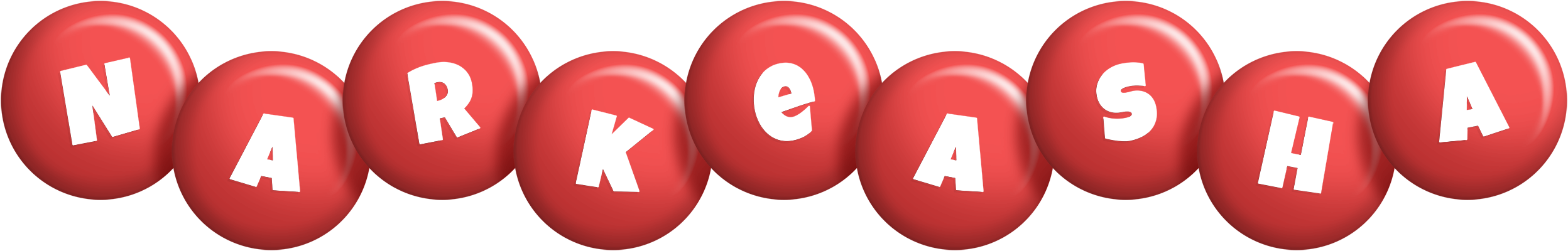 Narkeasha candy-red logo