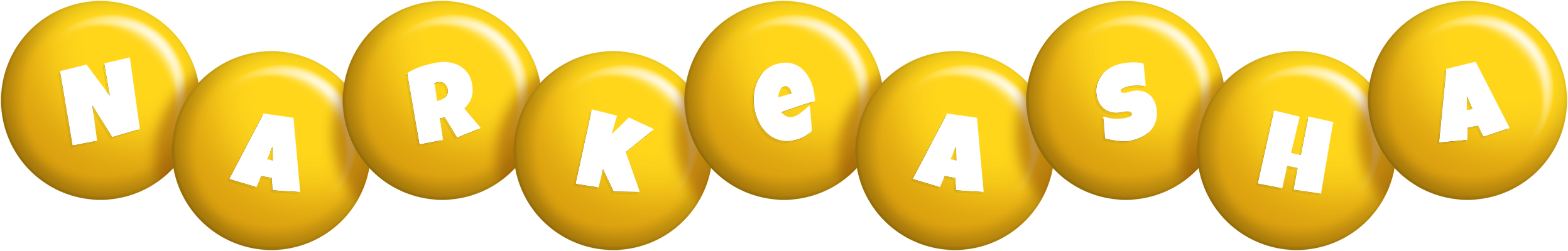 Narkeasha candy-yellow logo