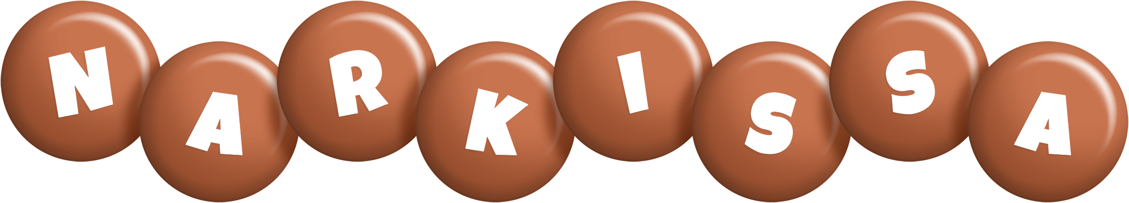 Narkissa candy-brown logo