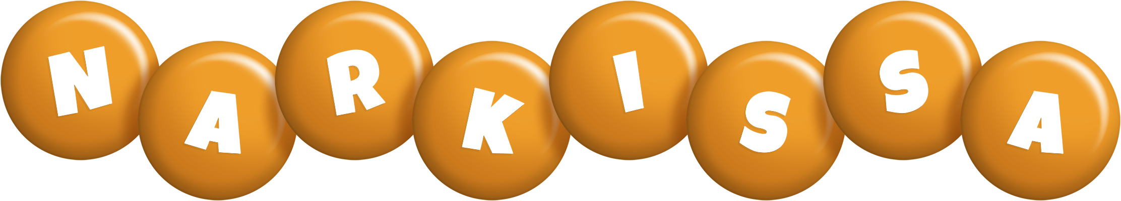 Narkissa candy-orange logo