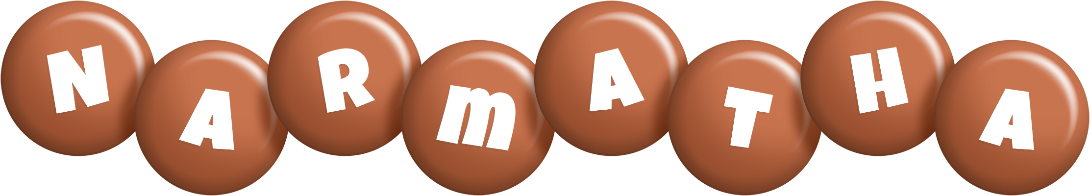Narmatha candy-brown logo