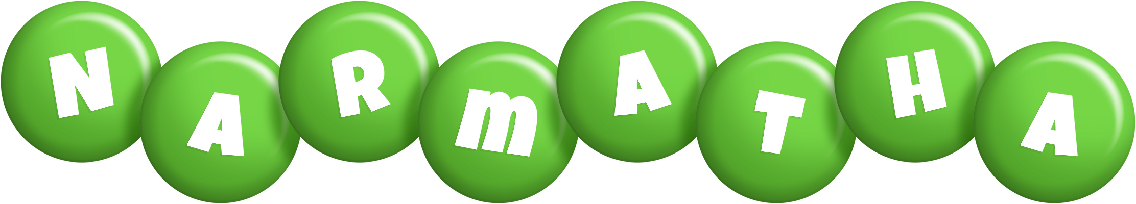 Narmatha candy-green logo