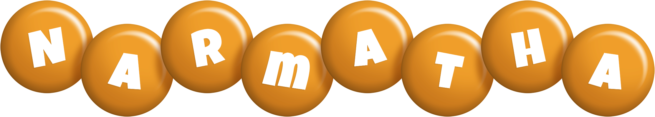 Narmatha candy-orange logo