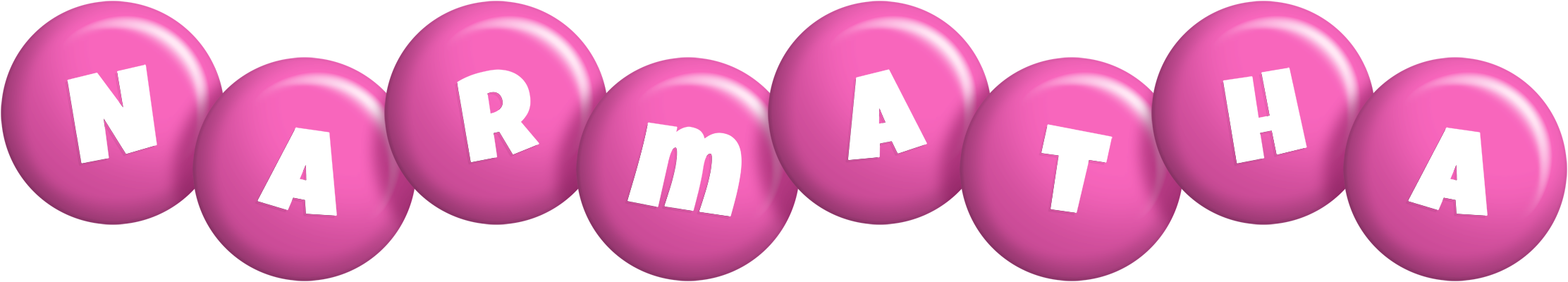 Narmatha candy-pink logo
