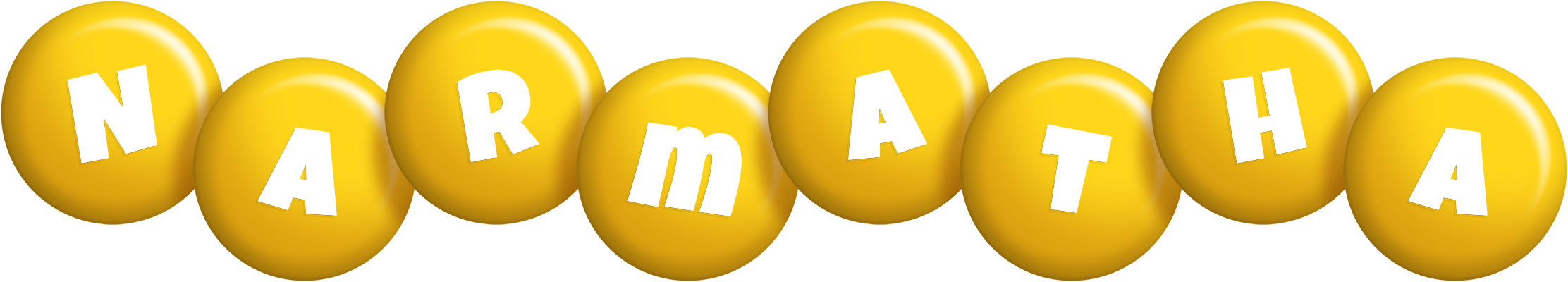 Narmatha candy-yellow logo
