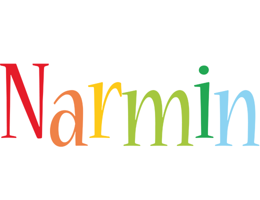 Narmin birthday logo