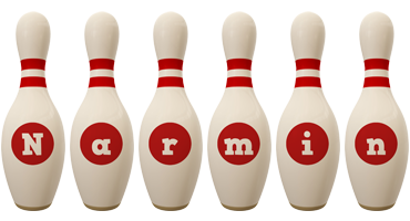 Narmin bowling-pin logo