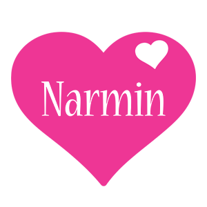 Narmin love-heart logo