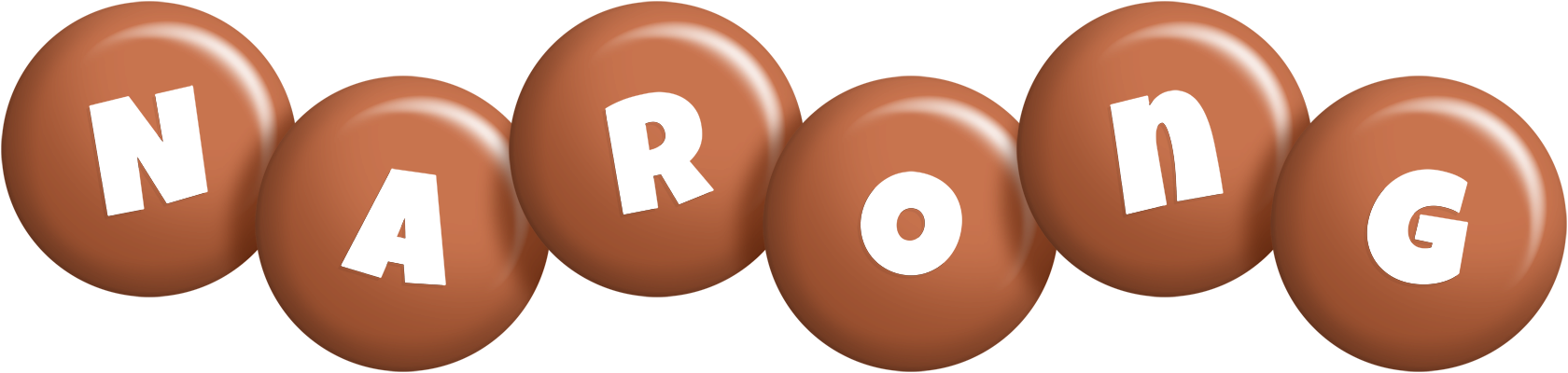 Narong candy-brown logo