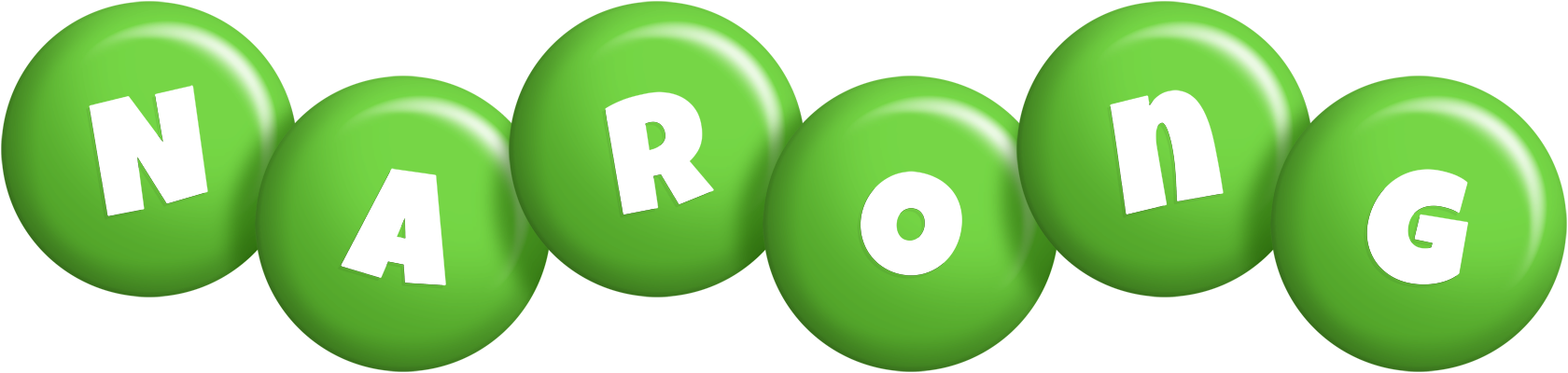 Narong candy-green logo