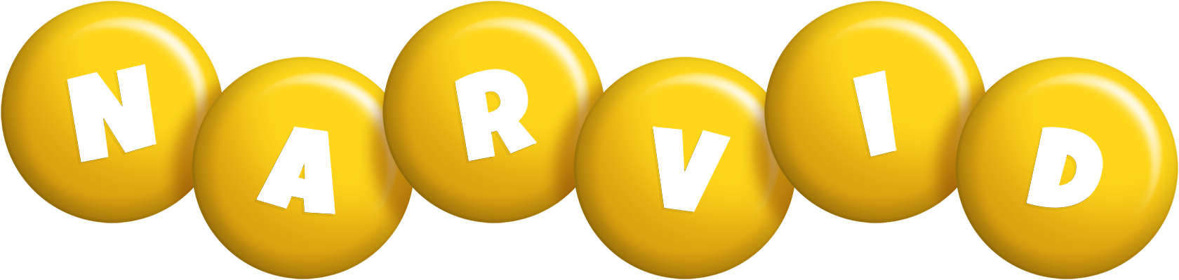 Narvid candy-yellow logo
