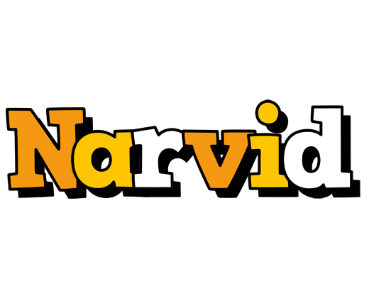 Narvid cartoon logo