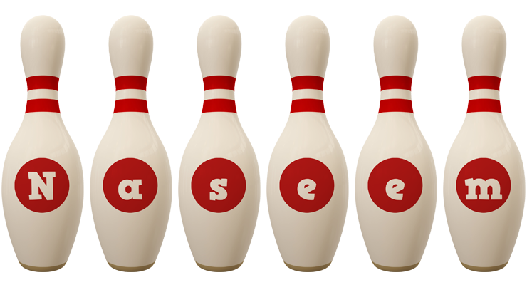 Naseem bowling-pin logo