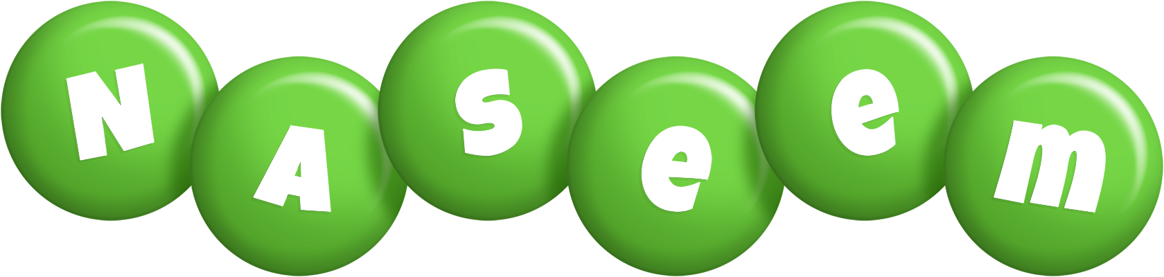 Naseem candy-green logo