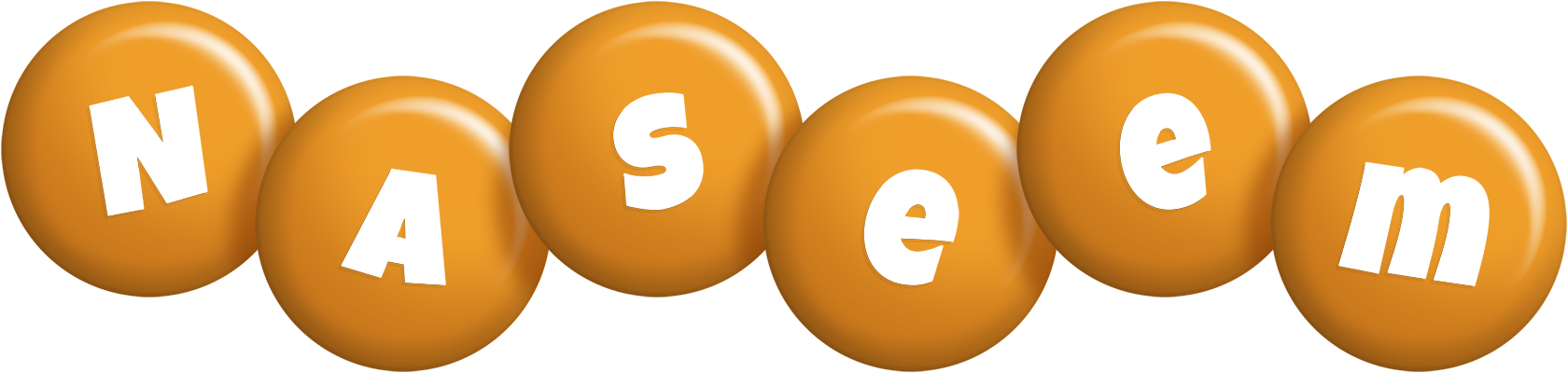 Naseem candy-orange logo