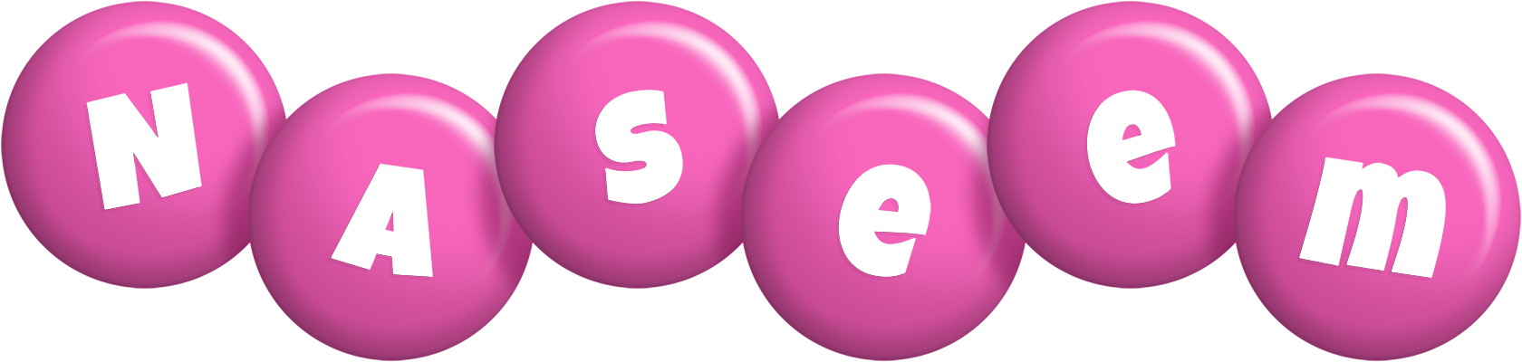 Naseem candy-pink logo