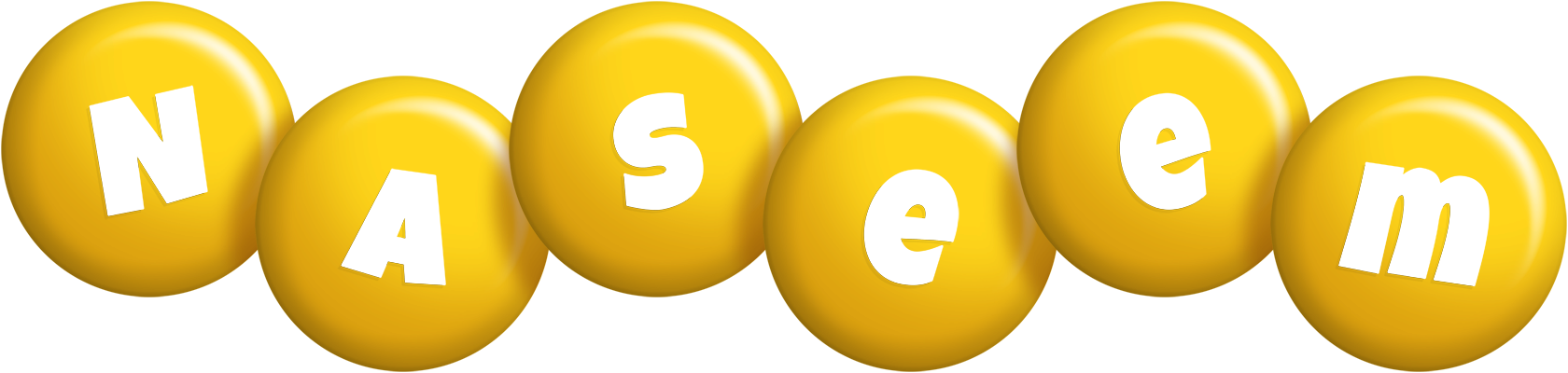 Naseem candy-yellow logo