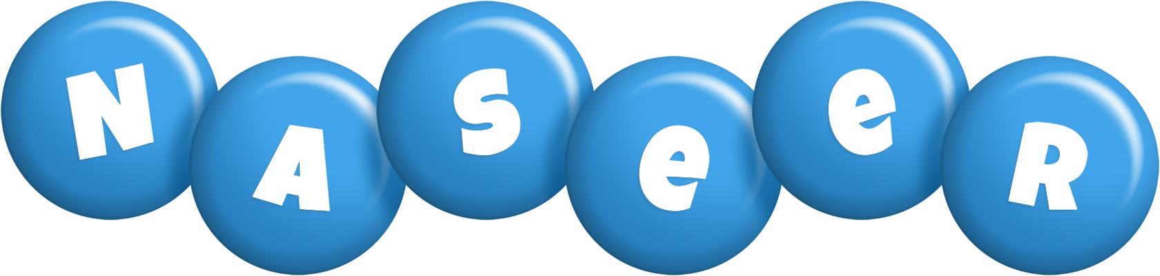 Naseer candy-blue logo