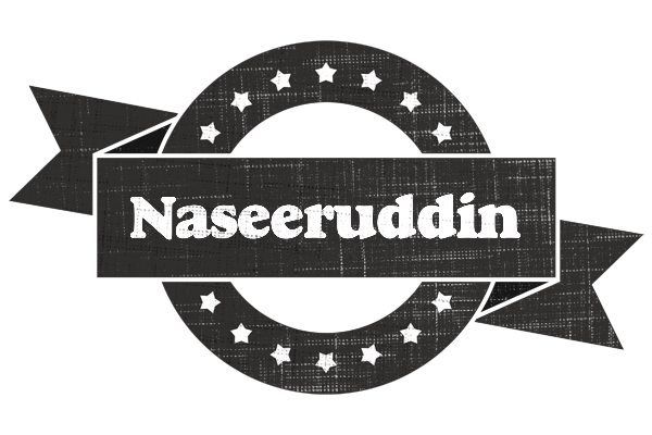 Naseeruddin grunge logo