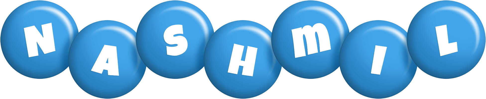 Nashmil candy-blue logo