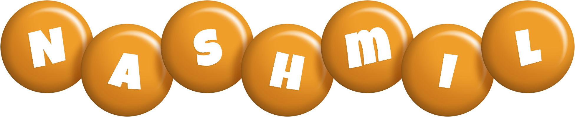 Nashmil candy-orange logo