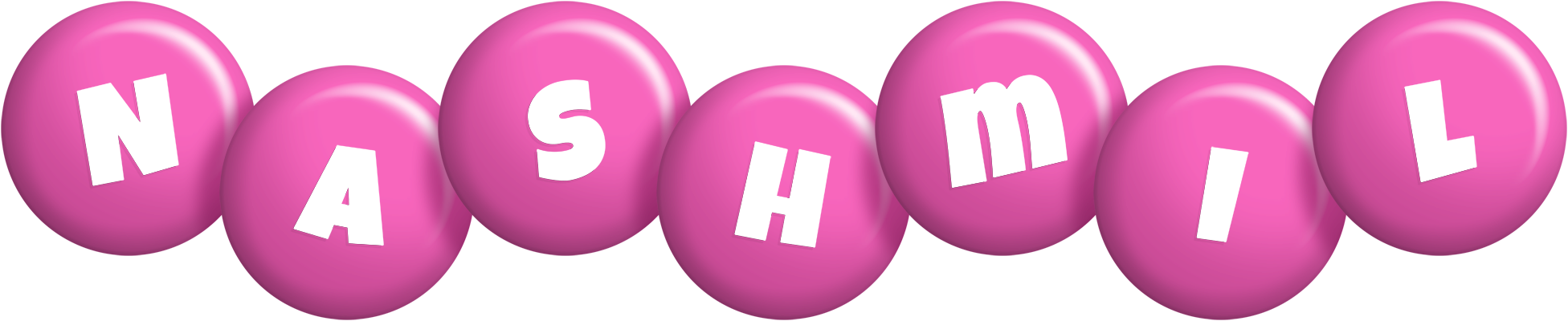 Nashmil candy-pink logo