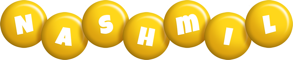 Nashmil candy-yellow logo