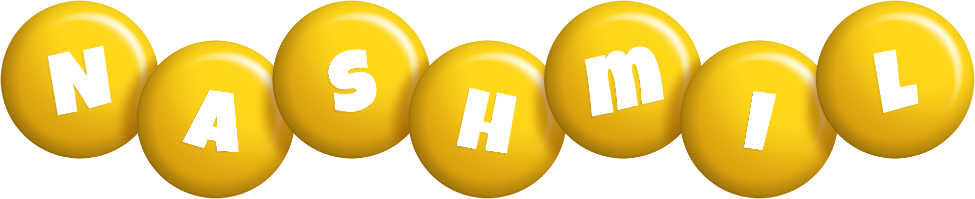 Nashmil candy-yellow logo