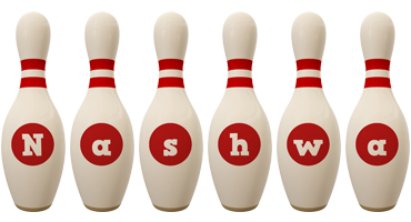 Nashwa bowling-pin logo