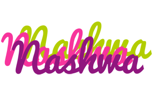 Nashwa flowers logo