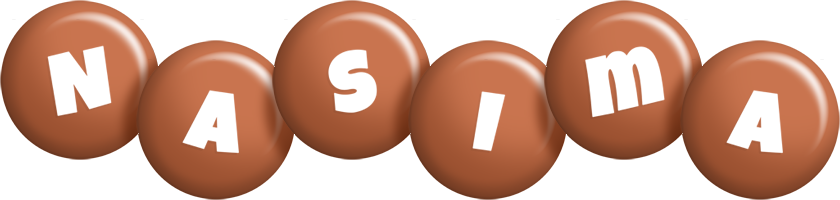 Nasima candy-brown logo