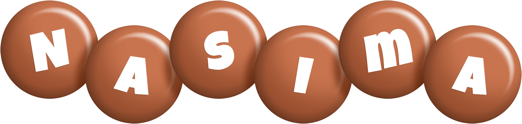 Nasima candy-brown logo