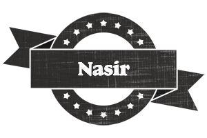 Nasir grunge logo