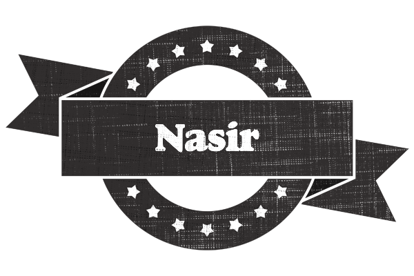 Nasir grunge logo