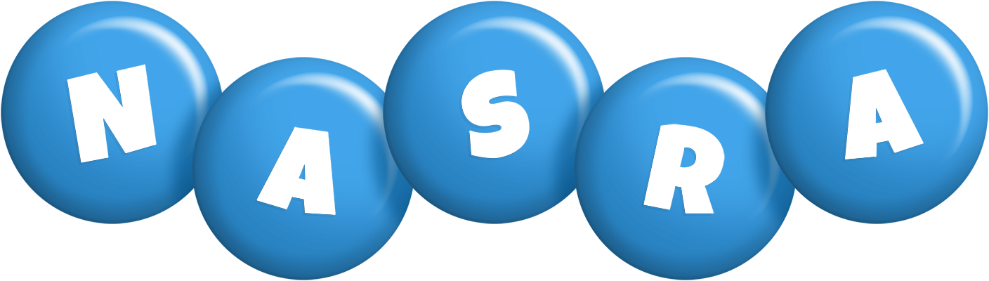 Nasra candy-blue logo