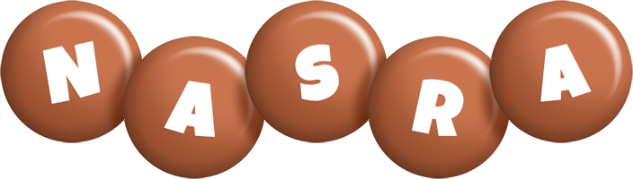 Nasra candy-brown logo