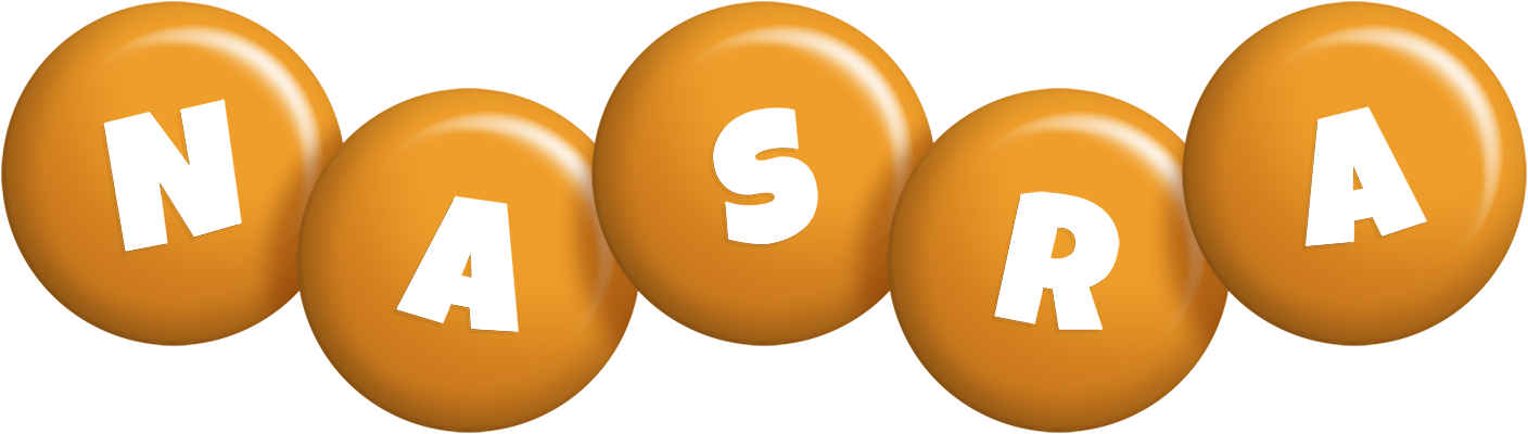 Nasra candy-orange logo