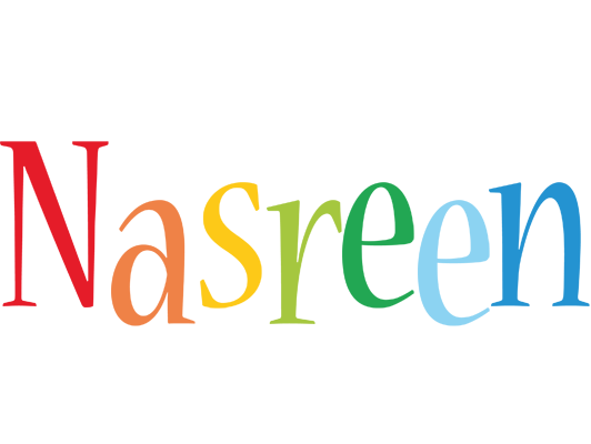 Nasreen birthday logo