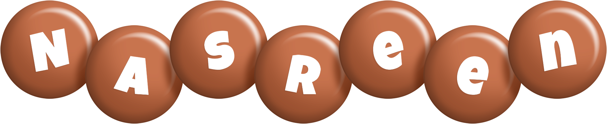 Nasreen candy-brown logo