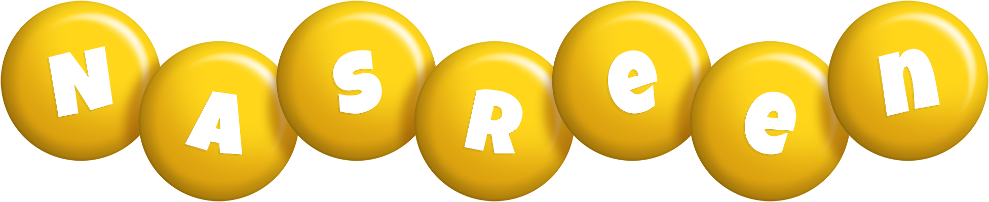 Nasreen candy-yellow logo