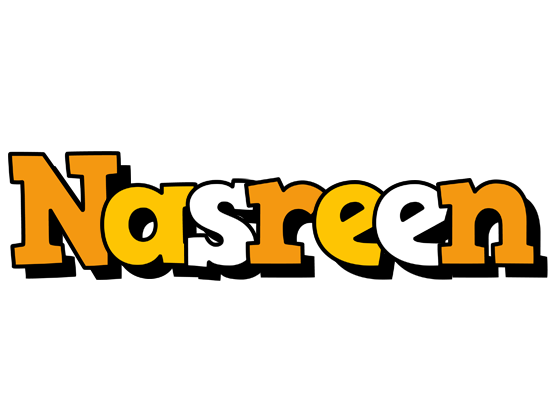 Nasreen cartoon logo