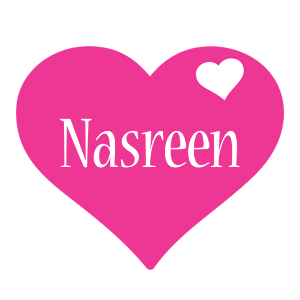 Nasreen love-heart logo