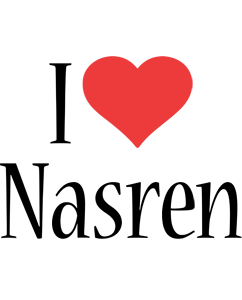Nasren i-love logo