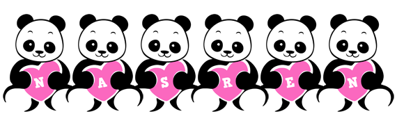 Nasren love-panda logo