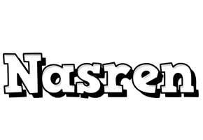 Nasren snowing logo